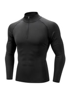 Men's Outdoor Sports Long Sleeve T-shirt Leisure Speed Dry Cycling Fitness Long Sleeve Breathable Elastic Sports Clothing Tops - Matrix Studios