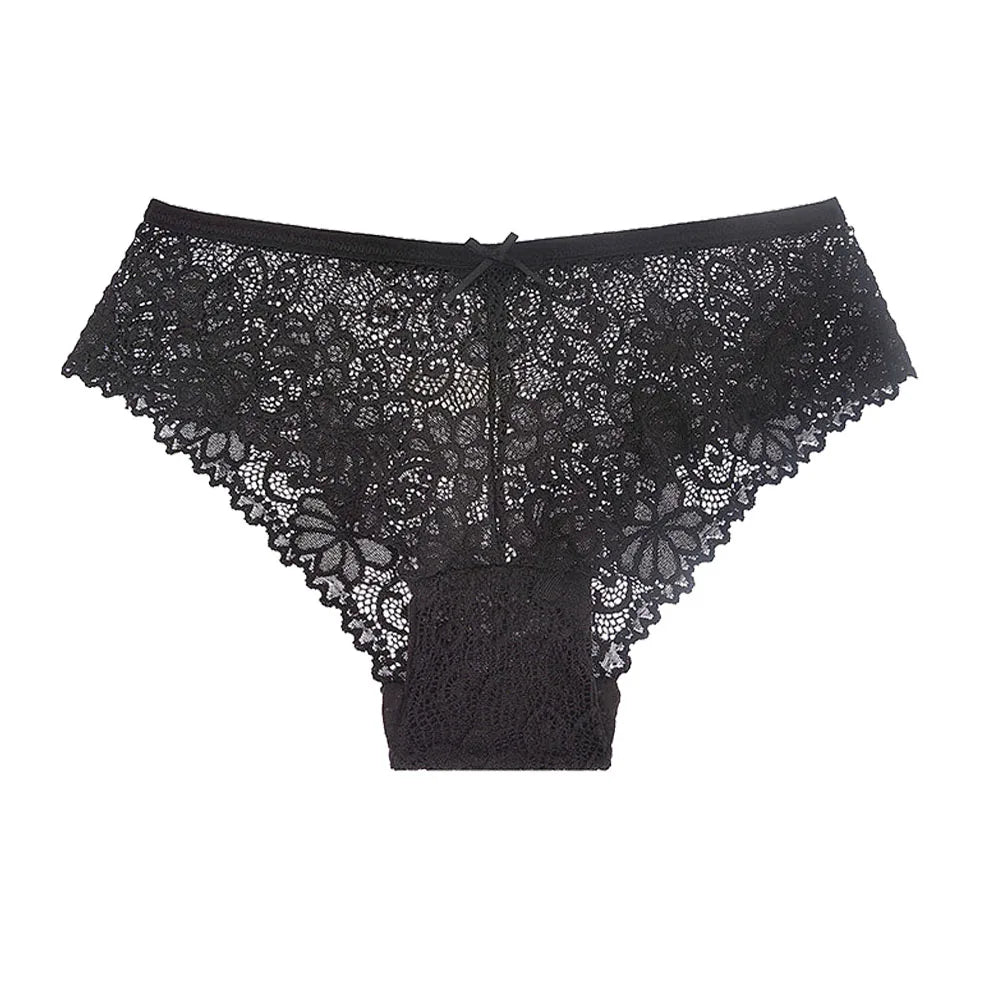 5 PCS/Set Mesh Briefs M-2XL Lace Panties Sexy Transparent Underwear Low Rise Panties Girls Intimates Lingeri - Matrix Studios