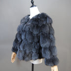 2026 New Style Real Fur Coat 100% Natural Fur Jacket Female Winter Warm Leather Fox Fur Coat High Quality Fur Vest - Matrix Studios