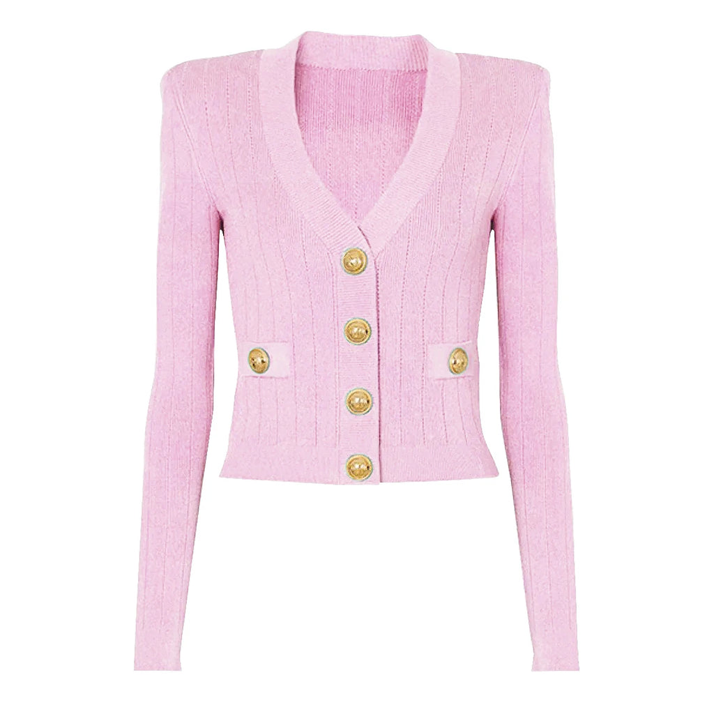 Spot Spring 2024 New Women's Fashion Classic High Quality Versatile Jacket Jacket Knitted Sweater Cardigan - Matrix Studios