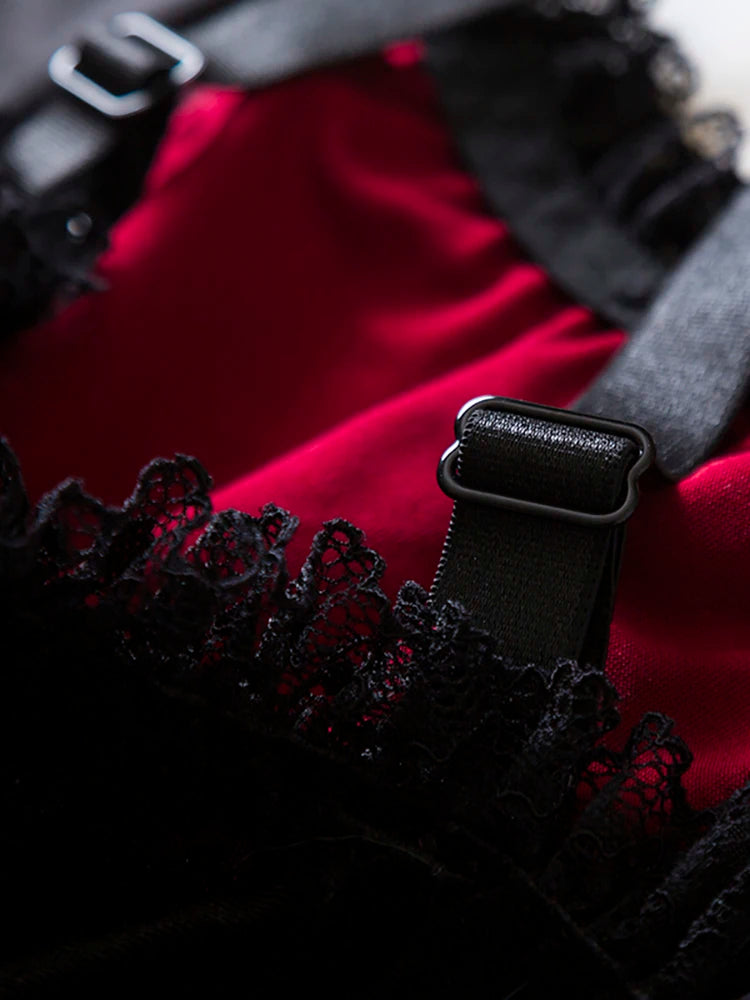 Y2K Gothic Style Sexy Top Fashion Sleeveless Waistcoat Backless Lace T-shirt Women Elegant Retro Underwear  Summer Outwear - Matrix-studios.com