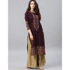 2026 Women's Kurt Fashionable And Elegant Straight Tube Casual O-neck Peacock Pattern New Comfortable Dress Muslim Abaya - Matrix-studios.com