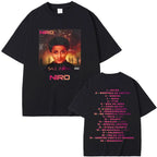 Rapper Niro OX7 Album Graphic T-shirt Men Women Hip Hop Fashion Pop Music T-shirts Male Casual Cotton Vintage T Shirt Streetwear