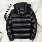 New Winter Men Shiny White Duck Down Coats Hooded Casual Puffer Jackets Quality Male Outdoor Windproof Parkas Warm Jackets 3XL - Matrix Studios