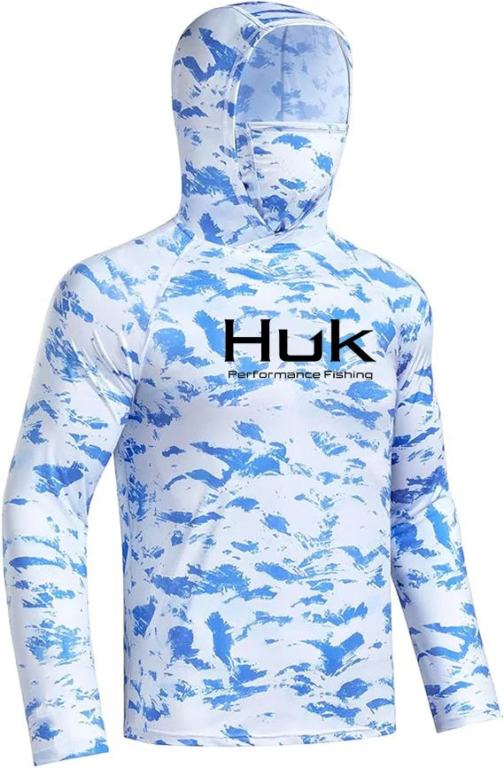 Fishing shirt Hooded sweatshirt for Fishing UV hoodie clothing Camiseta De Pesca men's clothing hooded top black white yellow - Matrix Studios