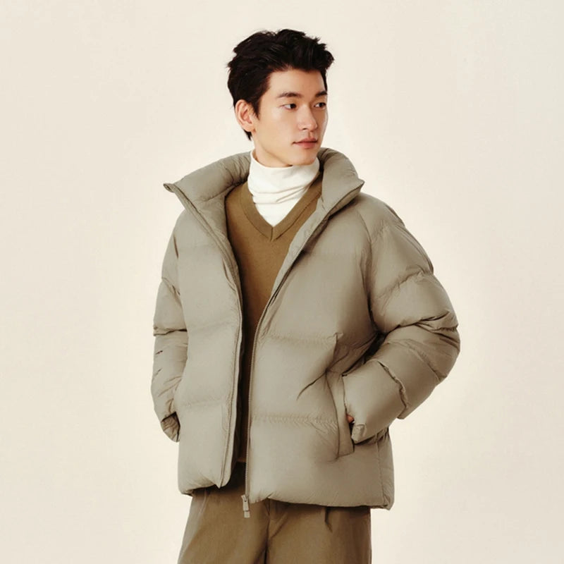 Semir Down Jacket Men Women 2026 Winter New Light Short Coat Three-Proof Thermal Puffer Coat Couple Top Trendy Down Jacket - Matrix Studios