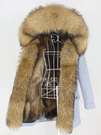OFTBUY Winter Jacket Women Long Parka Real Fox Fur Coat Natural Raccoon Fur Collar Hood Thick Warm Streetwear Parkas New - Matrix Studios