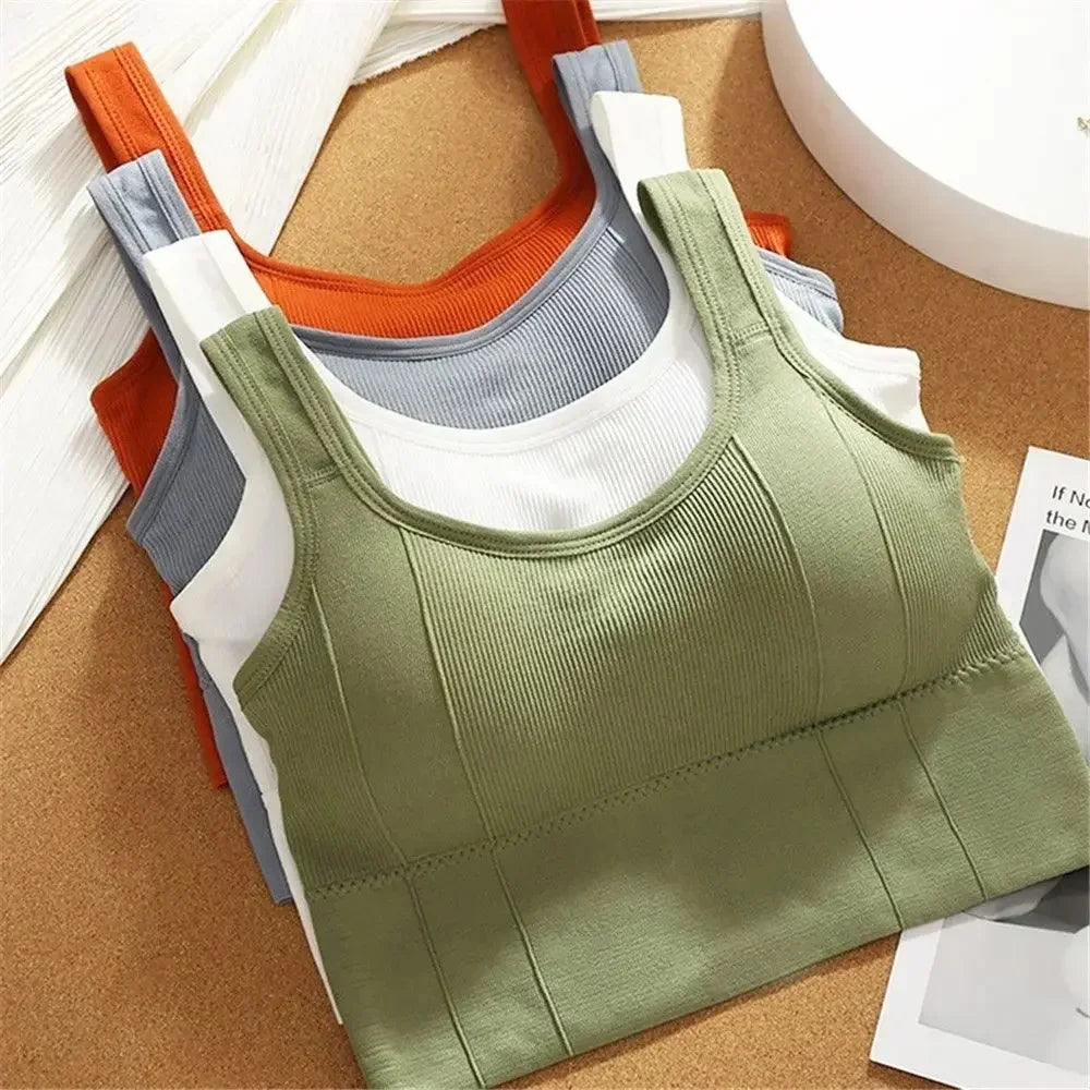 Breathable Sports Bra Anti-Sweat Fitness Top Women Seamless Yoga Bra Shockproof Crop Top Push Up Sport Bra Gym Workout Top - Matrix Studios