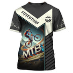 Mountain Bike Graphic T-shirt Men Custom Name Cycling T Shirts Sports Bicycle Short Sleeve Tops Summer Round Neck Tee Shirt - Matrix Studios