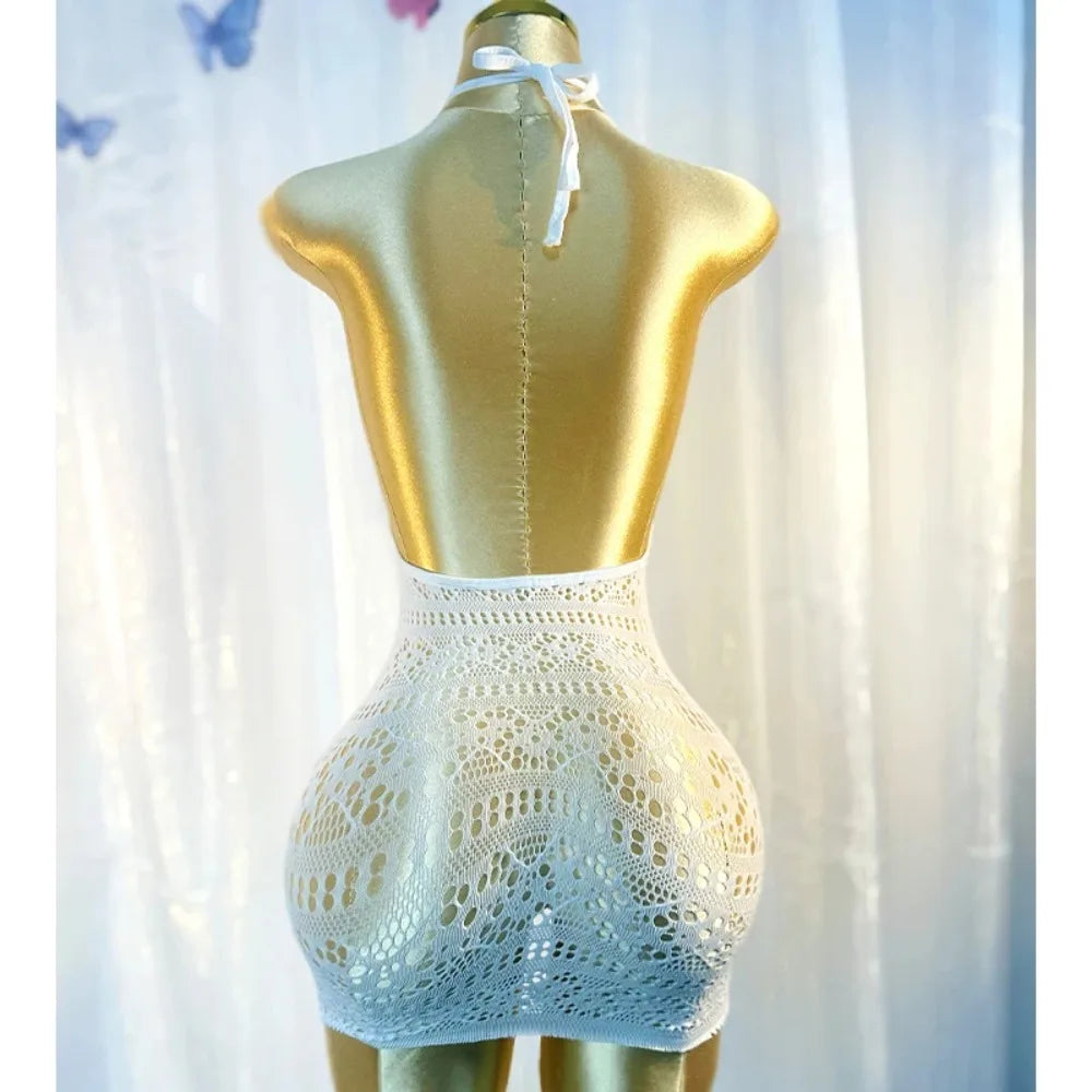 1pc  Sexy Cover Up Hollow Out Fishnet Dress without Bikini Summer Holiday DSH698 - Matrix Studios