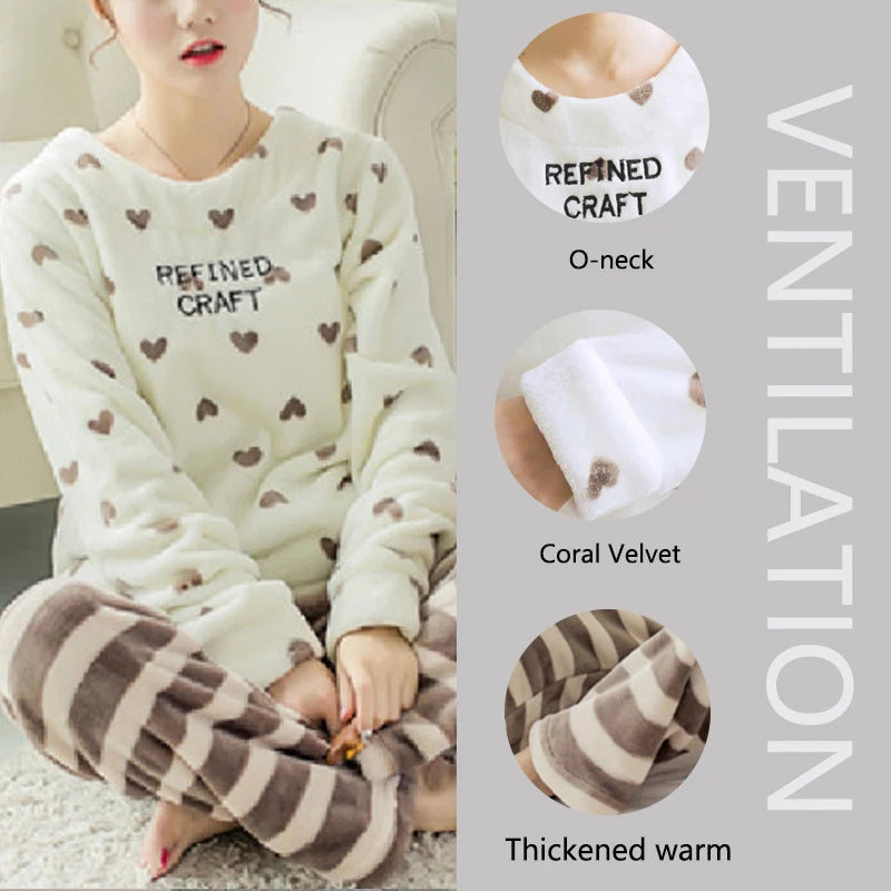 Winter Thickened Warm Coral Velvet Couple Pajamas Robe Women Homewear Hooded Men Long Flannel Solid Colour Easy to Clean Girl - Matrix-studios.com