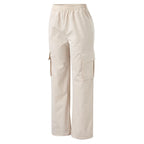 Fashion Women Baggy Joggers Pants Casual Communte Female Chic Straight Cargo Pant Elastic High Waist Elegant Oversized Trousers - Matrix-studios.com