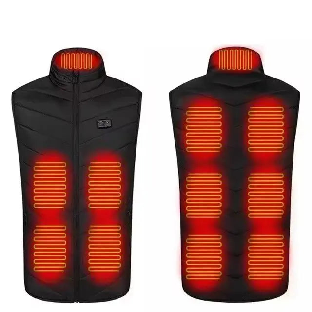 21 Heated Vest Zones Electric Heated Jackets Men Women Sportswear Heated Coat Graphene Heat Coat USB Heating Jacket For Camping - Matrix Studios