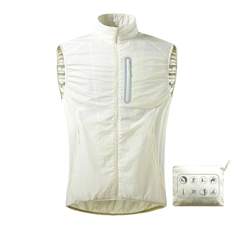 JNLN Men's Women's Fishing Vest Summer Mountaineering Camping Hiking Running Vests Waterproof Self-Storage Sleeveless Jacket - Matrix Studios
