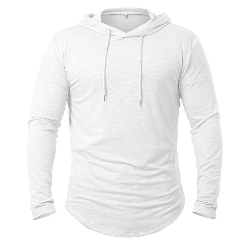 Men's Lightweight Athletic Hoodies Long Sleeve Workout Sport Hooded Shirt Casual Gym Running Jogger Shirt Pullover Sweatshirt - Matrix Studios