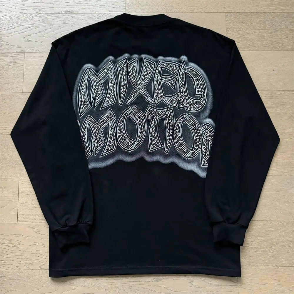 2026 New MIXED EMOTION Long Sleeve T-shirt Men Women High Street Full Print Best Quality Crewneck Hip Hop Oversized Tops - Matrix Studios