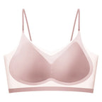 Ultra-Thin Breathable Ice Silk Top Bra Women's Bustier Underwear Seamless Back Halter Vest Wrap Bra Small Chest Together - Matrix Studios