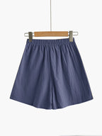 ITOOLIN Casual Linen Shorts Women Gym Workout Shorts Short Pants High Waisted Black Ladies Short Femme Women Shorts Sport Femme - Matrix-studios.com