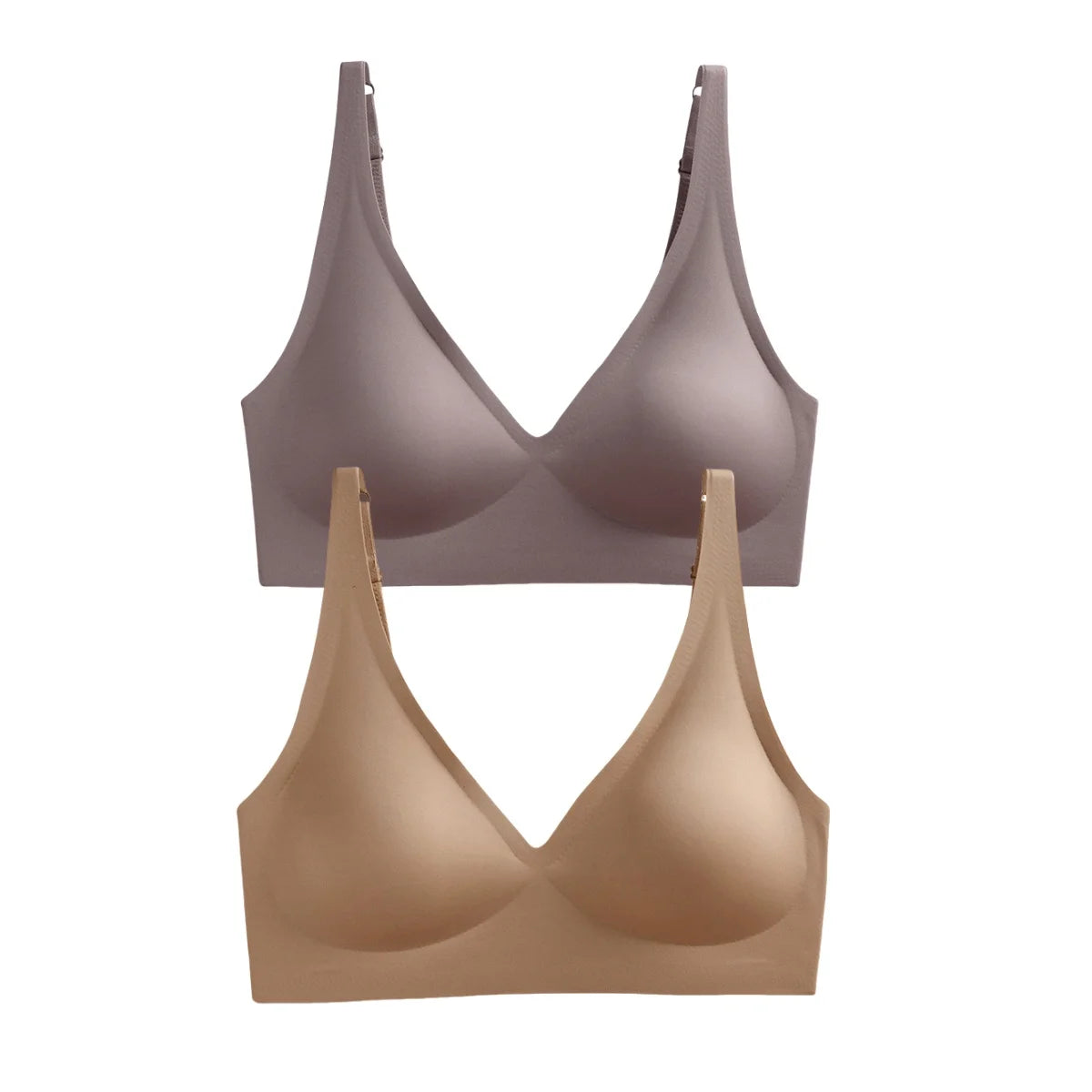 2Pcs/Set Seamless Bras For Women Wireless Underwear Push Up Bralette Soft Padded Deep V Sexy Lingerie Sleepwear Intimates S-3XL - Matrix Studios