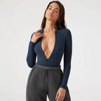 2025 Fall Winter New Women's Jumpsuits Tight-Fitting Knit Jumpsuit with Zipper Top Y2k Woman Clothing - Matrix Studios