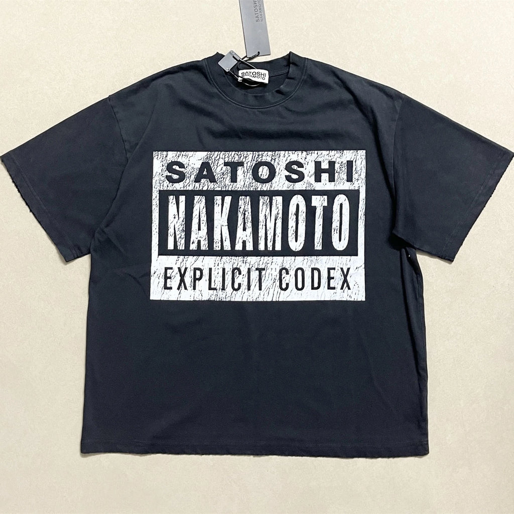 Apricot Color Satoshi Nakamoto Hole T Shirt Men Women Tee Tops T-Shirt - Matrix-studios.com