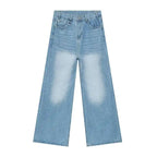 IEFB Vintage Camouflage Men's Jeans Fashion Washed Casual Wide Leg Denim Pants Autumn Winter Loose Male Trousers Old Blue 9C354 - Matrix Studios