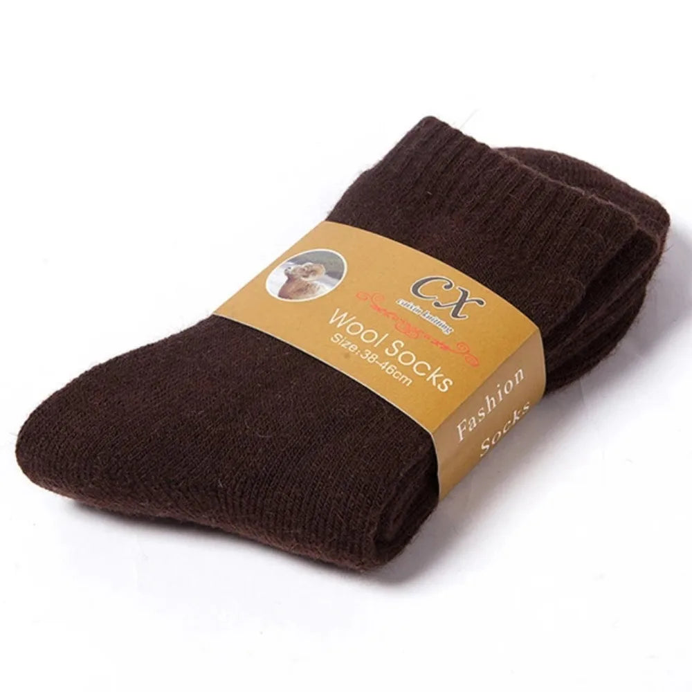1 Pairs Winter Warm Women Socks Merino Wool Men 2026 Against Cold Thermal Plush Thick Snow Terry Socks - Matrix Studios