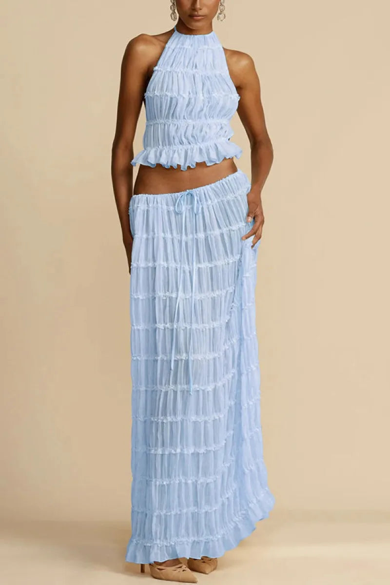 Swimwear Cover Up Women Beach Outing 2026 Outfits Swimsuit Costumes Summer Pareo Praia New Fashionable And Sexy Backless Hanging - Matrix Studios