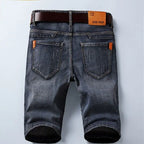 Summer Shorts Jeans Men Denim Pants Stretch Black Fashion Design Men's Jeans Slim Straight Male Short Jeans - Matrix Studios