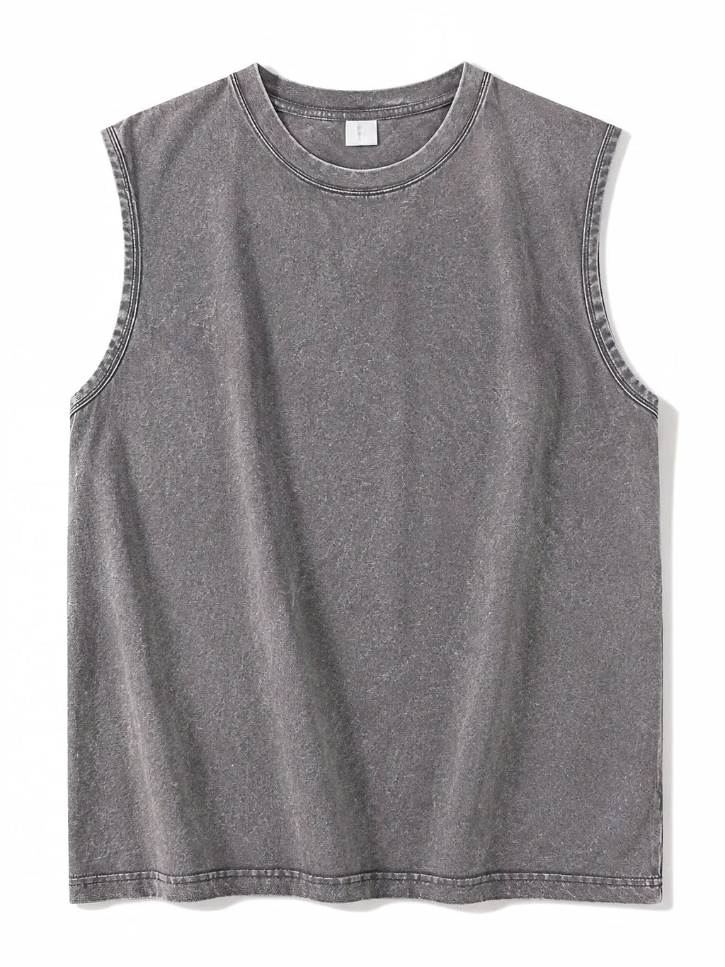 Men's Washed Sleeveless Tank Top 230G Heavyweight 100% Cotton Vintage Oversized Casual Summer Streetwear Shirt Vest - Matrix Studios