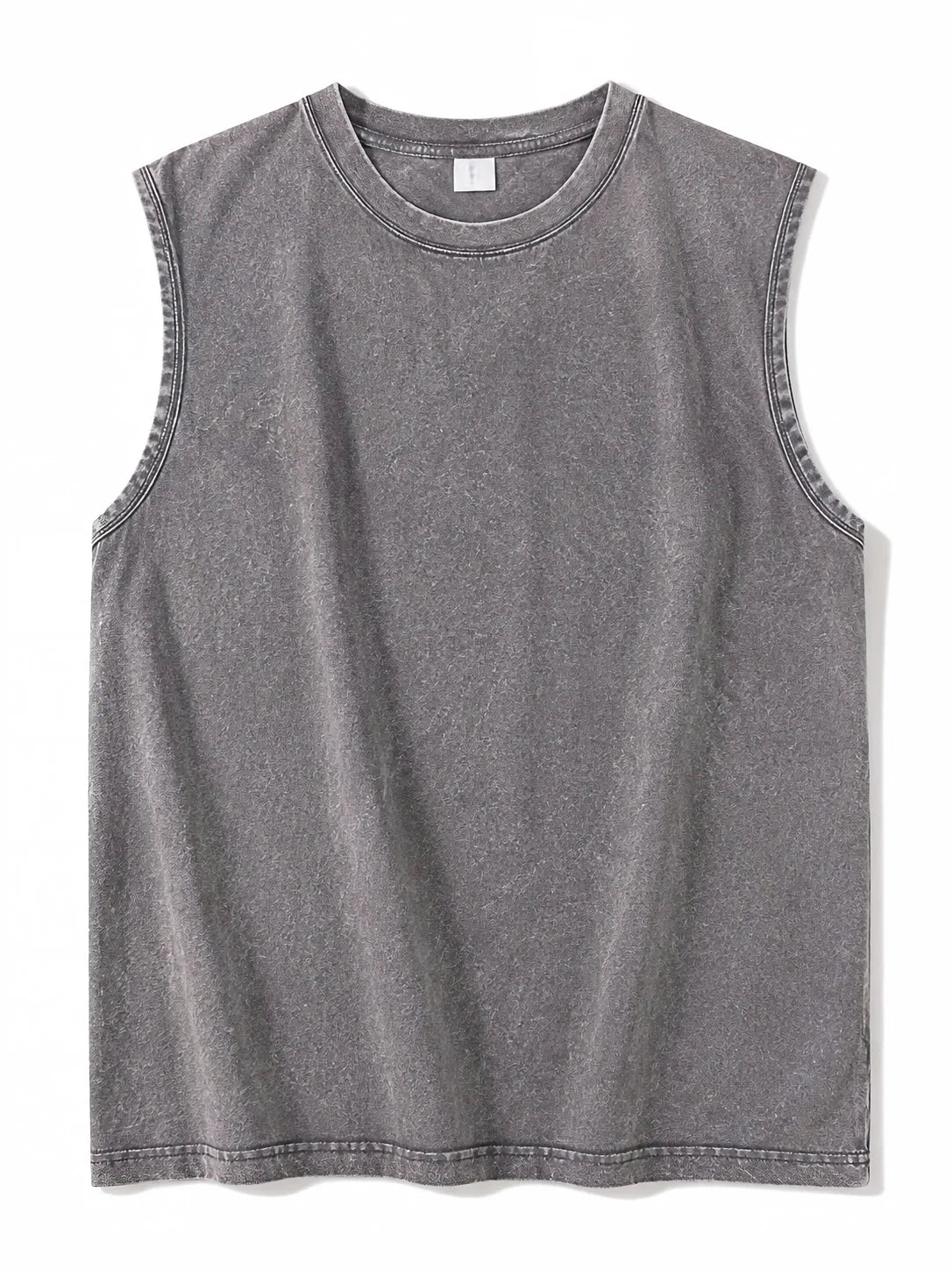 Men's Washed Sleeveless Tank Top 230G Heavyweight 100% Cotton Vintage Oversized Casual Summer Streetwear Shirt Vest - Matrix Studios