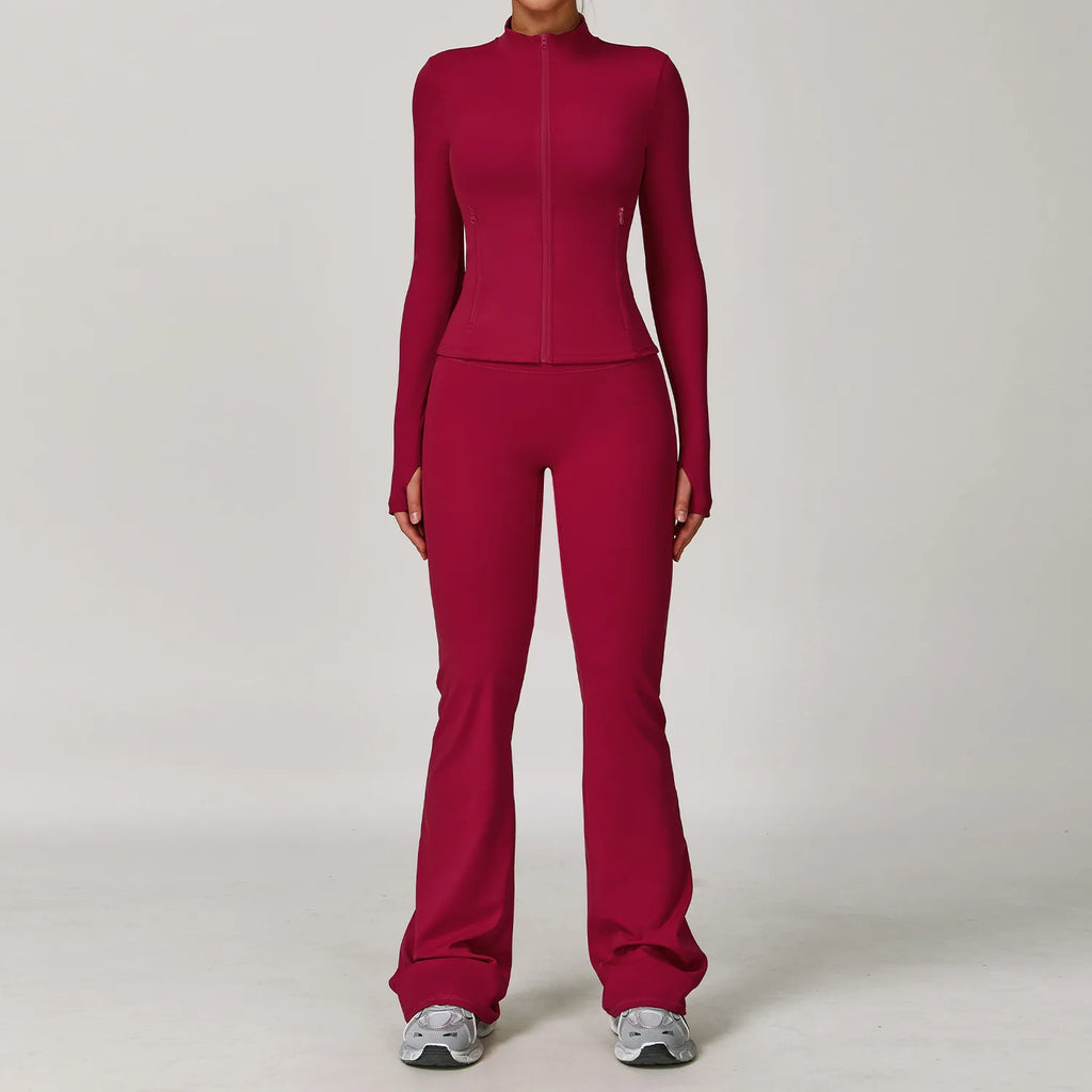 2/3PCS Yoga Suit Sports Set Gym Set Women Tracksuit Running Workout Clothes Long Sleeve Sports Bra Athletic Wear Yoga Clothing - Matrix-studios.com