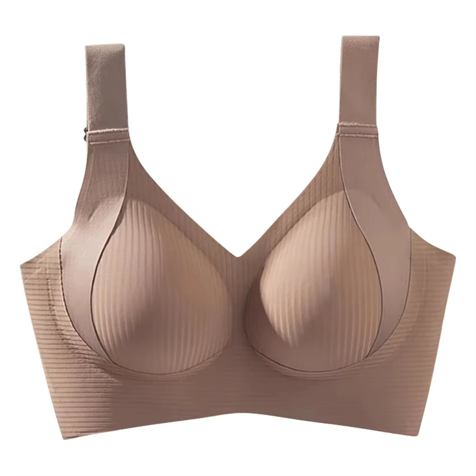 1/2PCS Women's Seamless Underwear, Thin Style, Large Breasts, Small Breasts, No Wires, Pull-up And Anti-sagging Large Size Bra - Matrix Studios