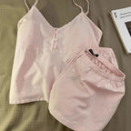 2025 New Cotton Sleepwear Women's Summer Short Sleeved Shorts Cute Women's Home Clothing Set Женская Пижама - Matrix-studios.com