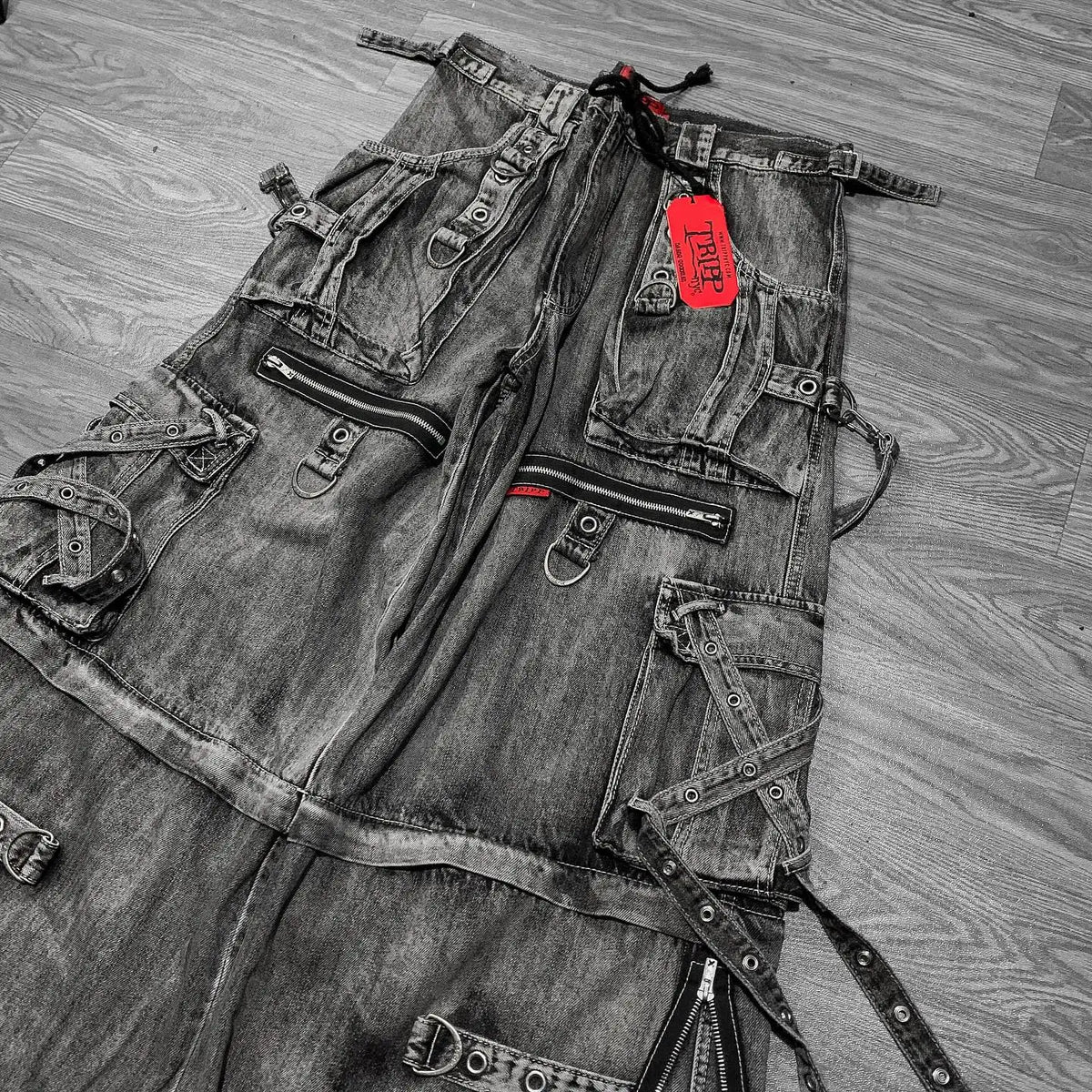 Vintage Heavy Jeans Y2K Clothes Men Women Harajuku Hip Hop Multi Pocket Washed Distressed Baggy Jeans Oversized Wide Leg Trouser - Matrix Studios
