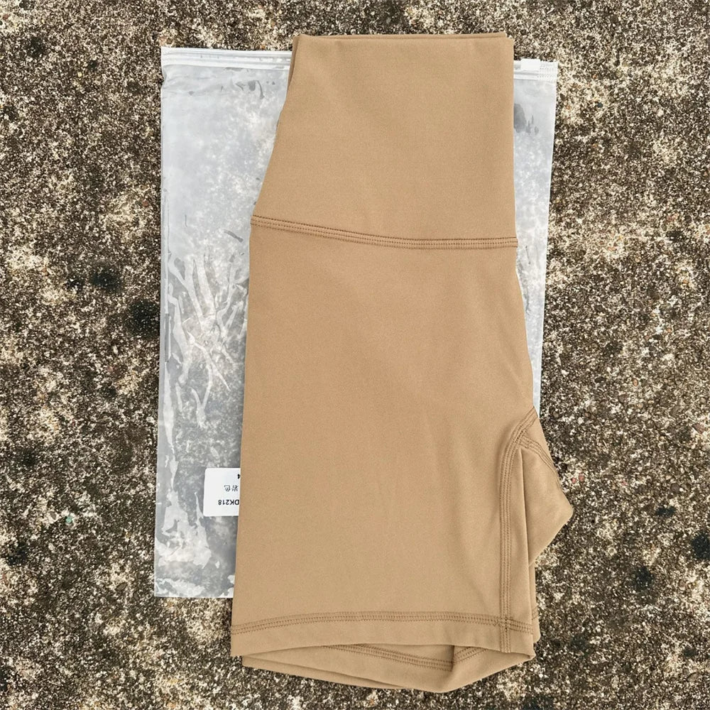 Solid Color High Waist Yoga Short Leg Cycling Women Fitness Sports Short Comprehensive Training Jog Squat Proof Internal Pocket - Matrix Studios
