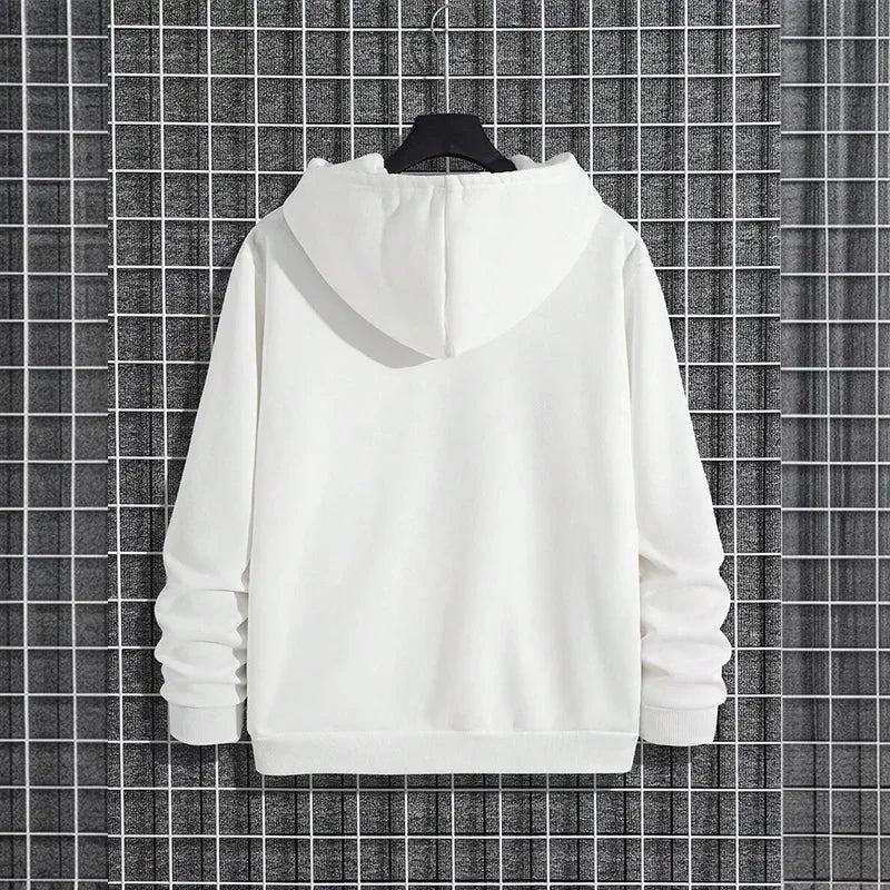 2025 Fall/winter New Arrival Men's Hoodie High Quality Solid Color Hooded Sweatshirt Male Home Outdoor Casual Fashion Pullover - Matrix Studios