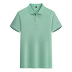 Custom Logo Lapel POLO Shirt Couple Summer Short Sleeve Moisture Transfer T Shirts Men Women Summer Simple Casual Tops - Matrix-studios.com