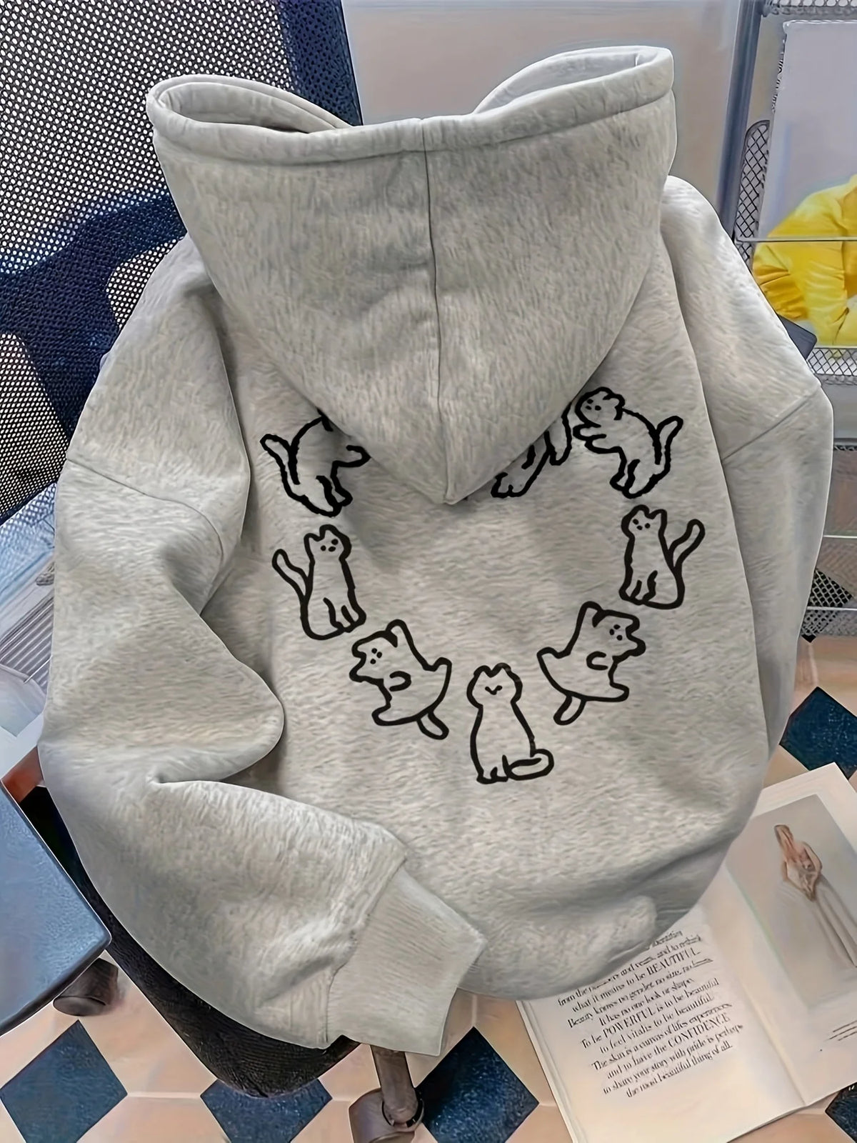Women's Hoodie Pullover Sweatshirt with Australian Surf Graphic Bondi Beach EST 1851 Relaxed Fit Hooded Sweatshirt  Casual Top - Matrix Studios
