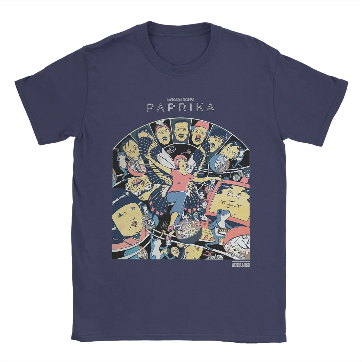 Paprika Satoshi Kon Anime Film Montage T Shirts Men's  100% Cotton T-Shirts Crew Neck  Tees Short Sleeve Clothing 4XL 5XL - Matrix-studios.com