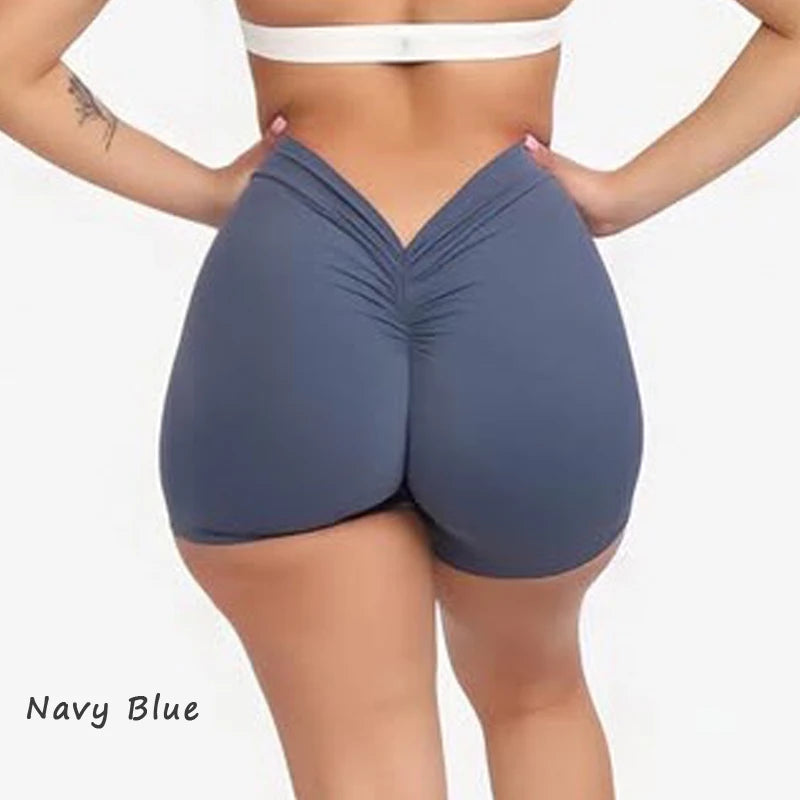 DIAS FIT JOY V-Back Shorts High Waisted Hip Lifting Yoga Shorts Women's Nylon Tight Fitting Shorts Training Sports Fitness Pants - Matrix Studios