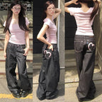 2025 Autumn Winter Women's Denim Jeans Y2K Wide Fit Baggy Jeans Grunge Harajuku Cowboy New In Pants Korean Mom Jeans Punk Retro - Matrix-studios.com