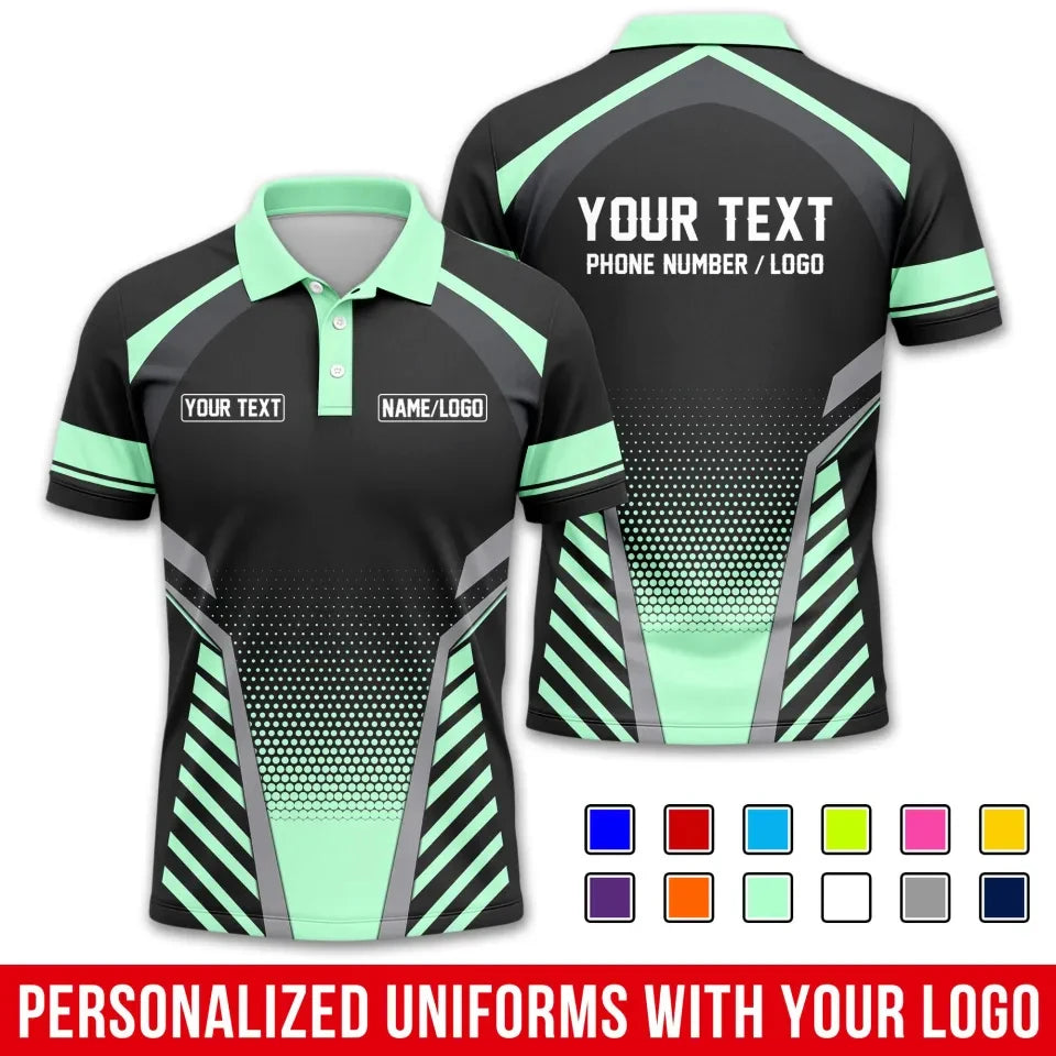 Fashion Men Women Stripe Graphic Polo Shirt For Men Custom Name Logo Text 3D Printed Polo Shirts Trend Button Up Sports Tops Tee - Matrix-studios.com
