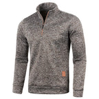 Men's Sweatshirts Half Zipper Pullover Male Long Sleeve Flleece Sweater Standcollar Snowflakes Hoodies Men Clothes - Matrix Studios