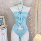 S - XL New Bather Bathing Suit Swim Metal Star Tankini Halter Bikini Women Swimwear Female Swimsuit Two-pieces Bikini set - Matrix-studios.com