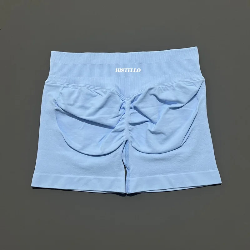 HISTELLO Impact Shorts Df Substitute High Waist Women Yoga Workout Shorts Seamless Leggings Stretch Fitness Gym Running Shorts - Matrix Studios