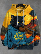 2026 Men's Hoodies Funny Cat Dinosaur UFO Art 3D Printed Cartoon Sweatshirt Men Women Tracksuit Oversized Casual Street Y2k Coat - Matrix Studios