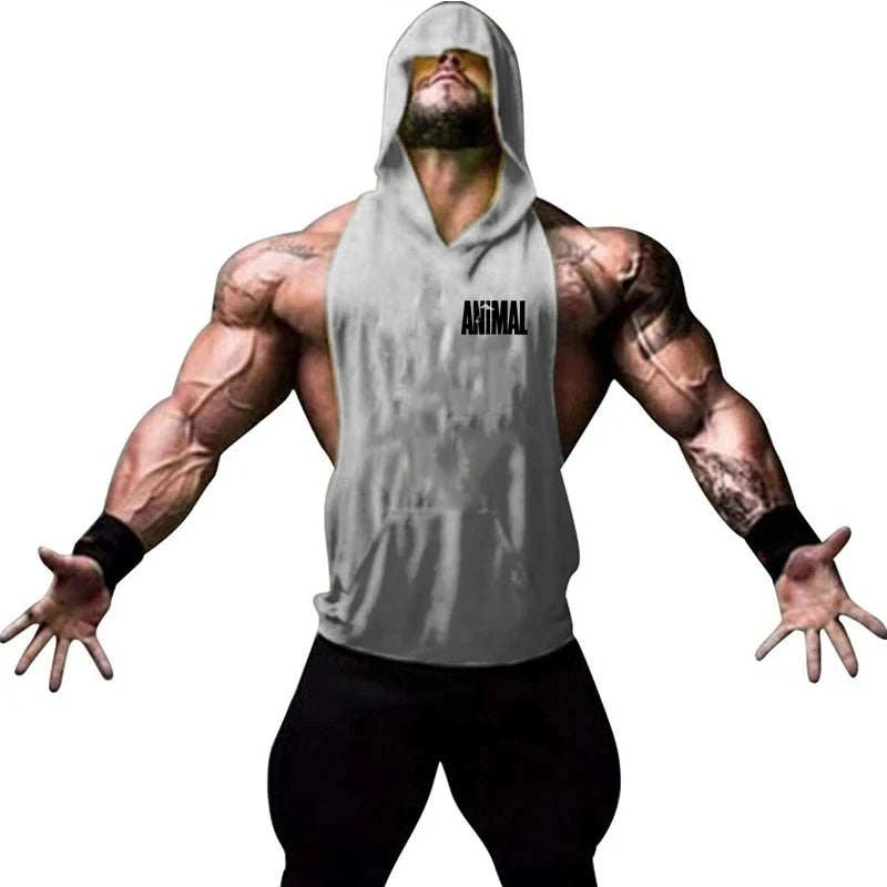 Men's Vest Sleeveless Sweatshirt Gym Top Men Man Sleeveless Shirt Bodybuilding Fitness Clothing T-shirt Singlets Singlet Clothes - Matrix Studios