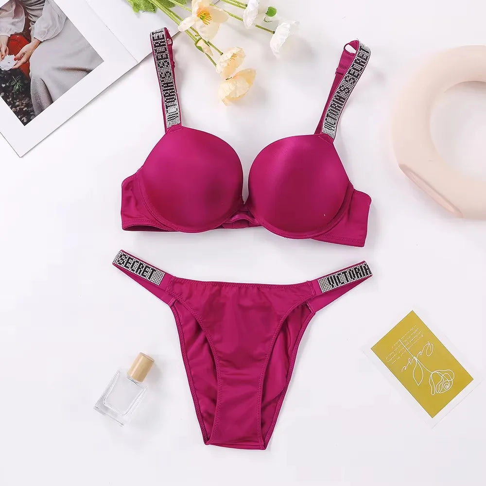 Women's Lingerie Set Sexy Breathable Soft Versatile Shapewear V Sexy Lingerie Bra and Panty Set Push Up Classic - Matrix-studios.com
