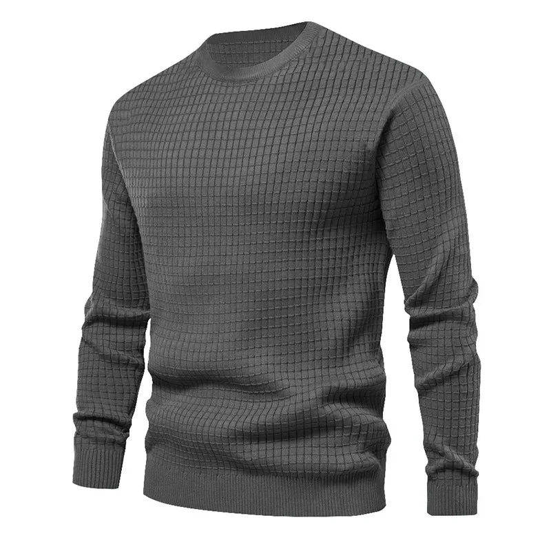 New Men's Crew Neck Sweatshirts Solid Color Large Sweatwear Spring Outdoor Jogging Tops - Matrix Studios